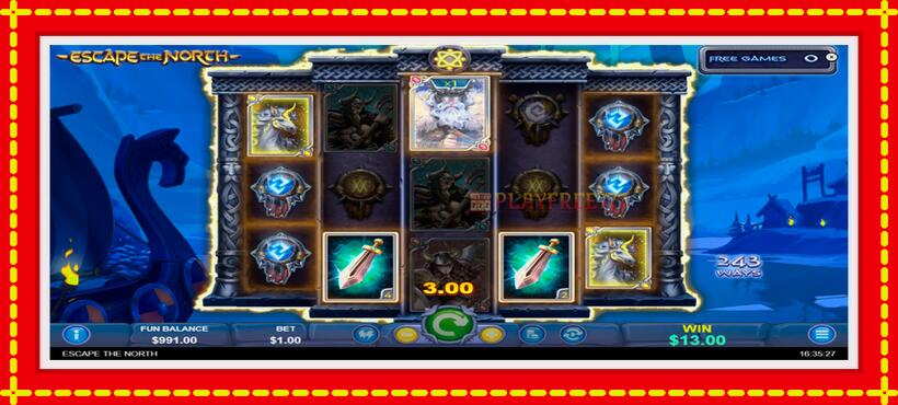 Slot machine Escape The North with access to free game online, picture 6