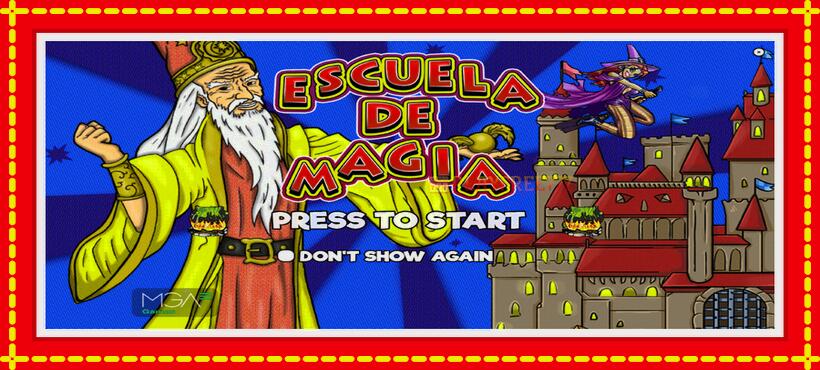 Slot machine Escuela de Magia with access to free game online, picture 1