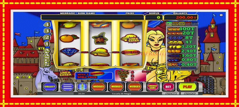 Slot machine Escuela de Magia with access to free game online, picture 2