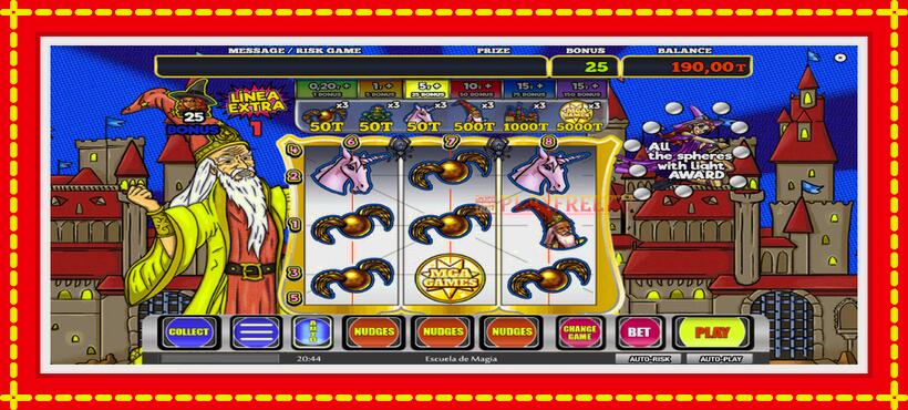 Slot machine Escuela de Magia with access to free game online, picture 4