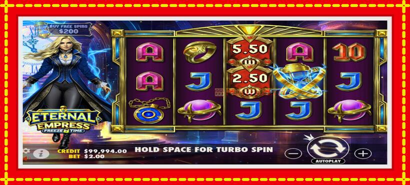 Slot machine Eternal Empress Freeze Time with access to free game online, picture 2