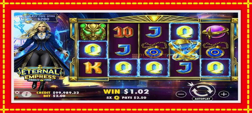 Slot machine Eternal Empress Freeze Time with access to free game online, picture 3