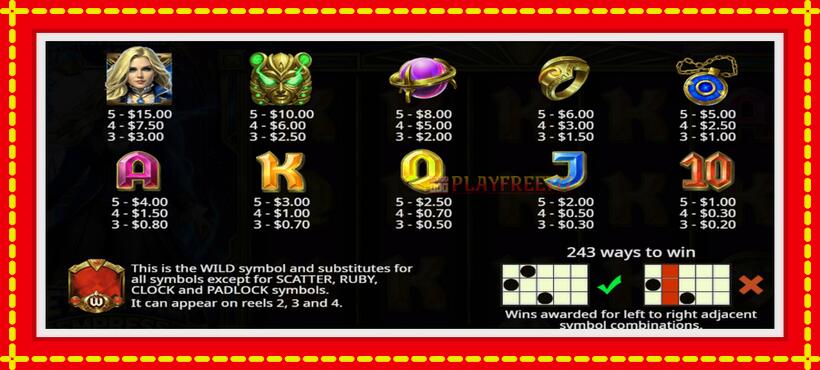 Slot machine Eternal Empress Freeze Time with access to free game online, picture 5