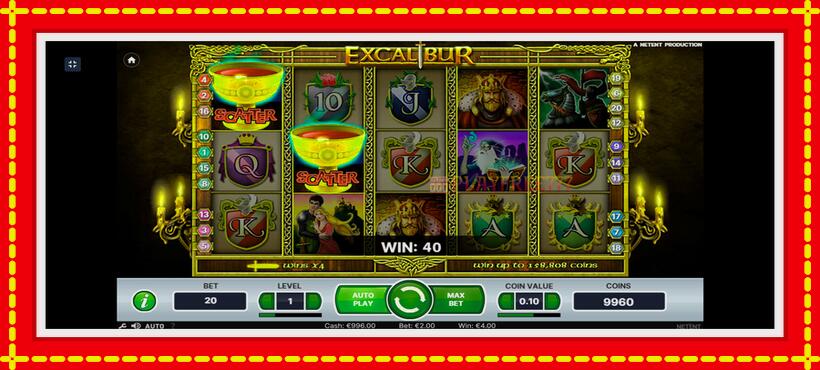 Slot machine Excalibur with access to free game online, picture 2