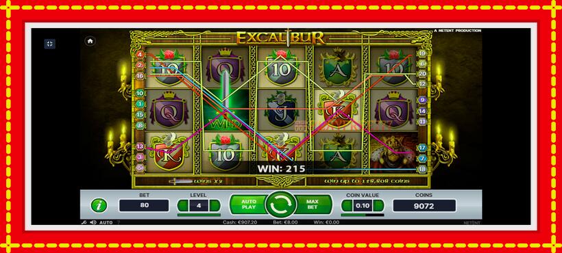 Slot machine Excalibur with access to free game online, picture 4