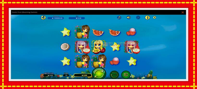 Slot machine Exotic Fruit with access to free game online, picture 1