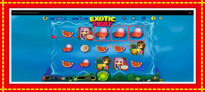 Slot machine Exotic Fruit with access to free game online, picture 2