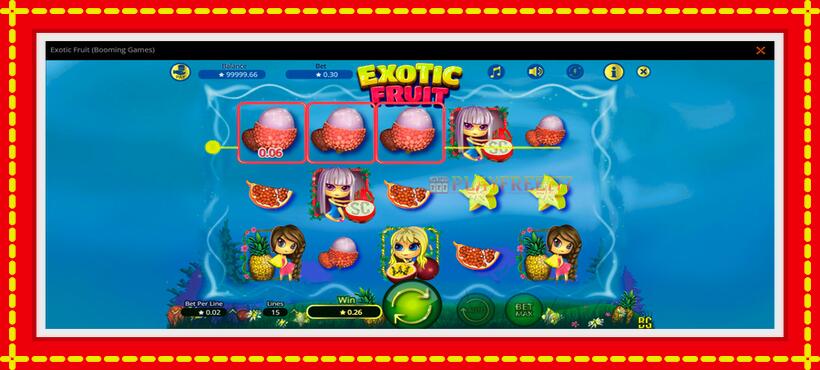 Slot machine Exotic Fruit with access to free game online, picture 4