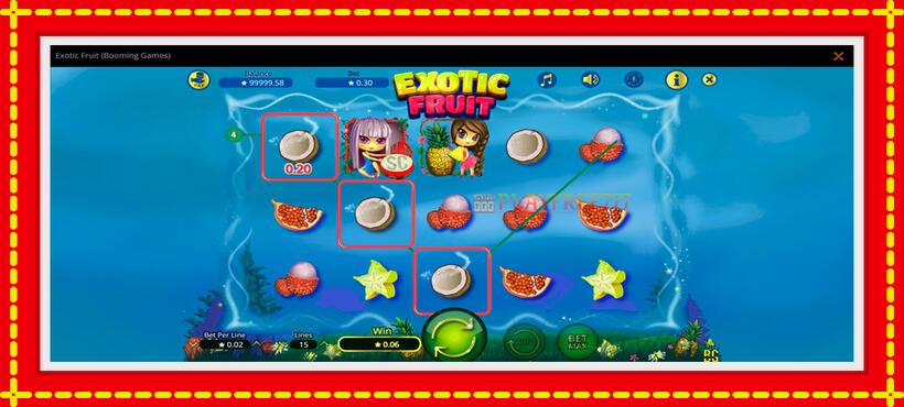 Slot machine Exotic Fruit with access to free game online, picture 5