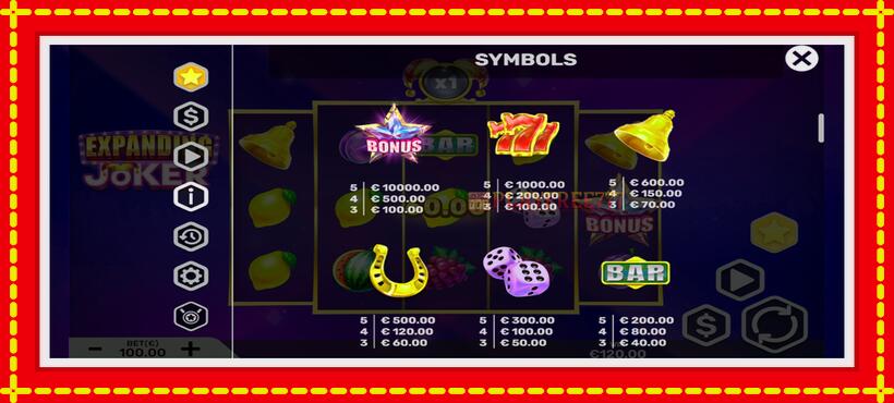 Slot machine Expanding Joker with access to free game online, picture 5