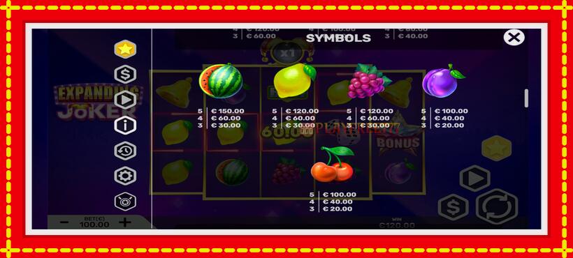 Slot machine Expanding Joker with access to free game online, picture 6