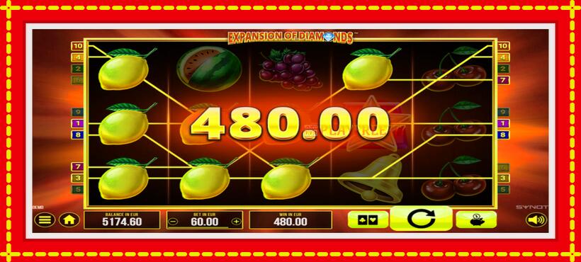 Slot machine Expansion of Diamonds with access to free game online, picture 5