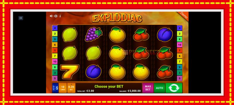 Slot machine Explodiac with access to free game online, picture 1