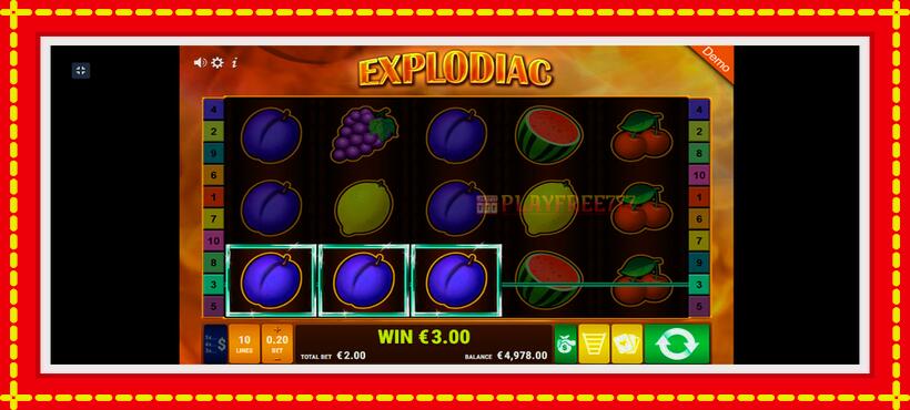 Slot machine Explodiac with access to free game online, picture 2