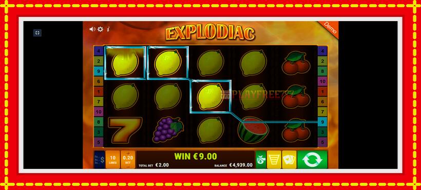 Slot machine Explodiac with access to free game online, picture 3