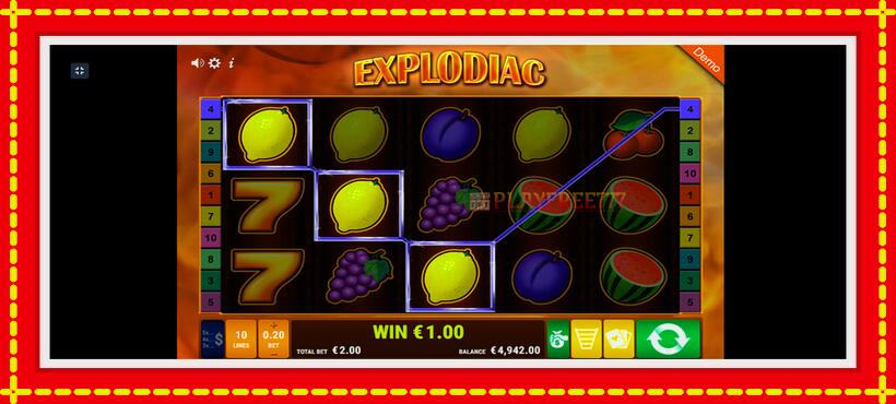 Slot machine Explodiac with access to free game online, picture 4