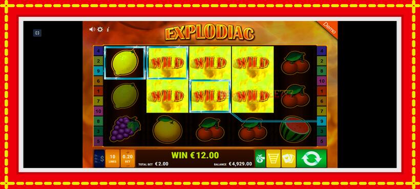 Slot machine Explodiac with access to free game online, picture 5