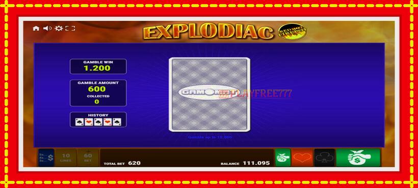 Slot machine Explodiac Red Hot Firepot with access to free game online, picture 5