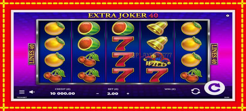 Slot machine Extra Joker 40 with access to free game online, picture 1