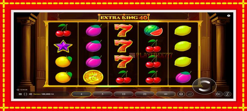 Slot machine Extra King 40 with access to free game online, picture 1