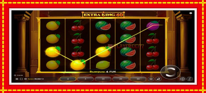 Slot machine Extra King 40 with access to free game online, picture 2