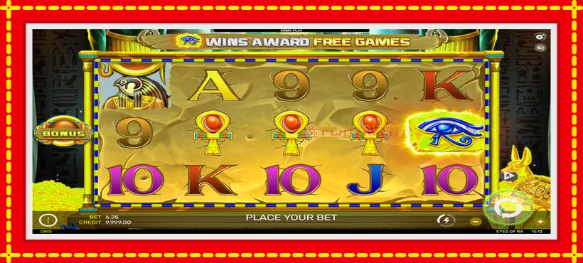 Slot machine Eyes of Ra with access to free game online, picture 2