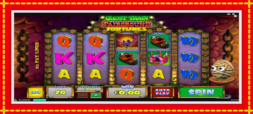 Slot machine Fairground Fortunes Ghost Train with access to free game online, picture 1