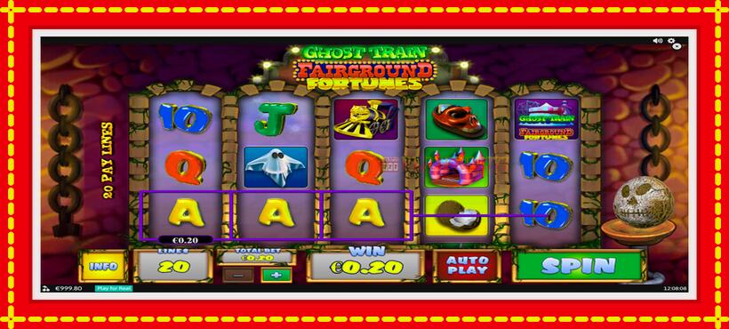 Slot machine Fairground Fortunes Ghost Train with access to free game online, picture 3