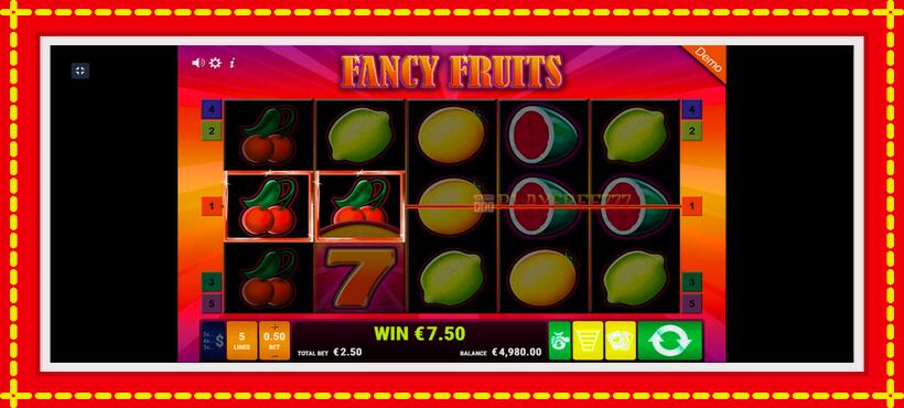 Slot machine Fancy Fruits with access to free game online, picture 2