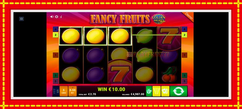 Slot machine Fancy Fruits GDN with access to free game online, picture 4