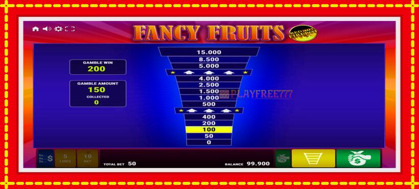 Slot machine Fancy Fruits Red Hot Firepot with access to free game online, picture 3