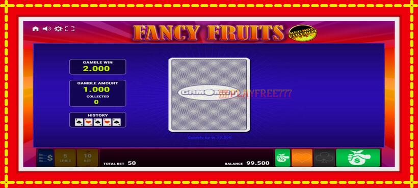 Slot machine Fancy Fruits Red Hot Firepot with access to free game online, picture 4