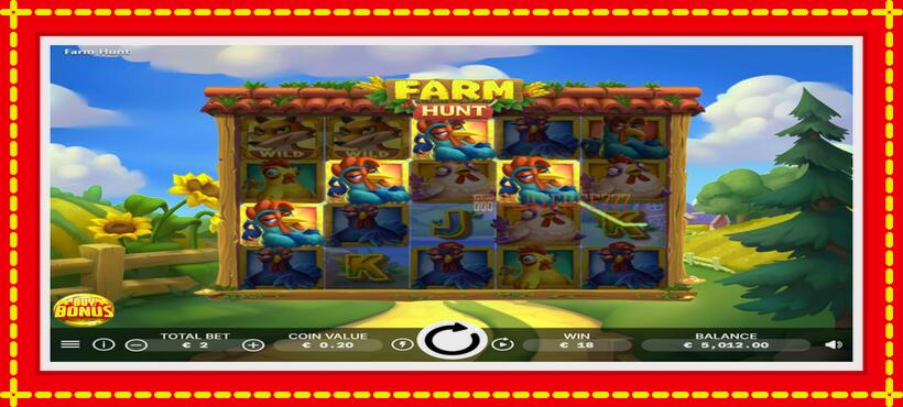 Slot machine Farm Hunt with access to free game online, picture 3