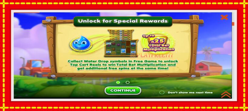 Slot machine Farmland Frenzy Maxways with access to free game online, picture 1