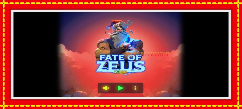 Slot machine Fate of Zeus with access to free game online, picture 1