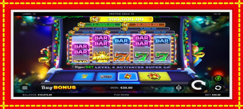 Slot machine Festive Xmas 7s with access to free game online, picture 3