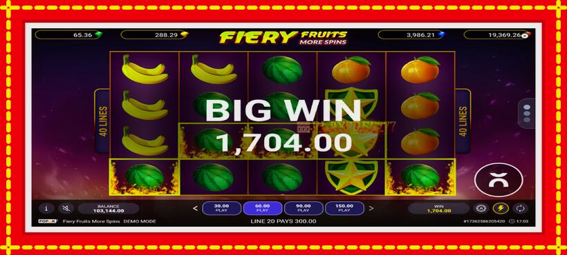 Slot machine Fiery Fruits More Spins with access to free game online, picture 4