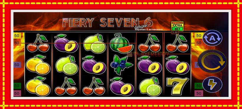 Slot machine Fiery Sevens Deluxe Six with access to free game online, picture 2