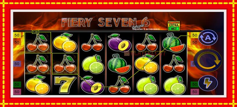 Slot machine Fiery Sevens Deluxe Six with access to free game online, picture 4