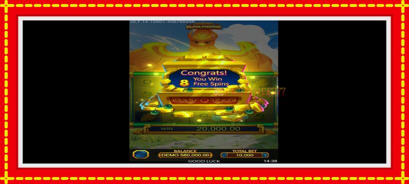 Slot machine Fire Ball Blaze Phoenix with access to free game online, picture 2