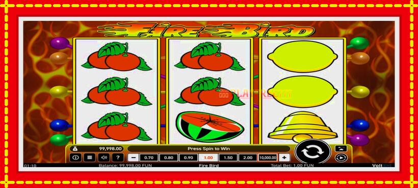 Slot machine Fire Bird with access to free game online, picture 1