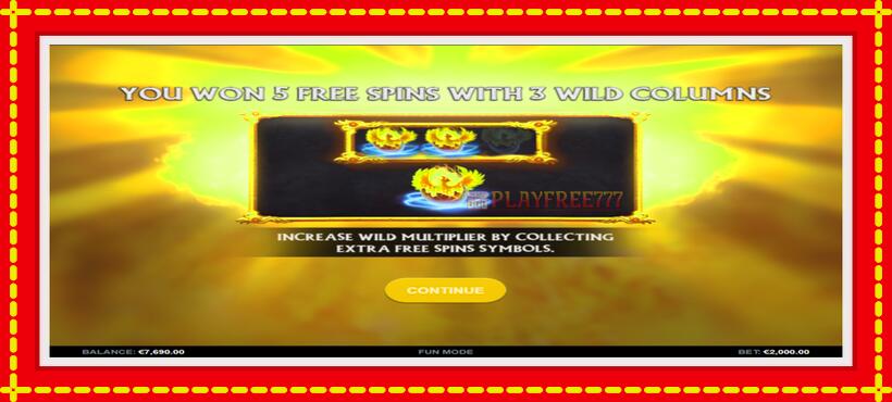 Slot machine Fire Eagle Reborn with access to free game online, picture 3