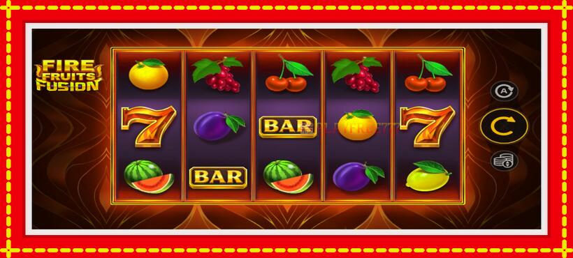 Slot machine Fire Fruits Fusion with access to free game online, picture 1