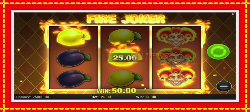 Slot machine Fire Joker with access to free game online, picture 3