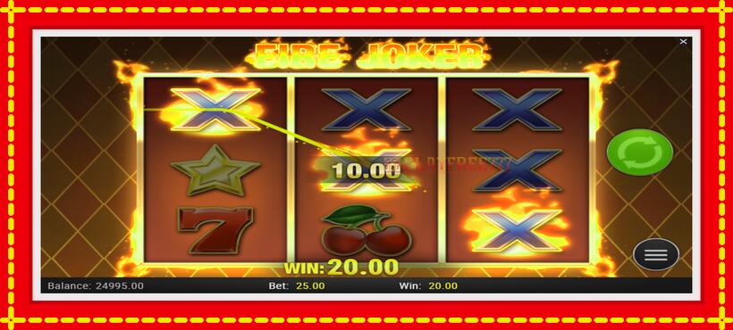 Slot machine Fire Joker with access to free game online, picture 4