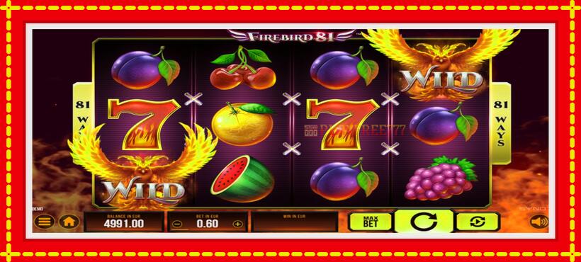 Slot machine Firebird 81 with access to free game online, picture 3