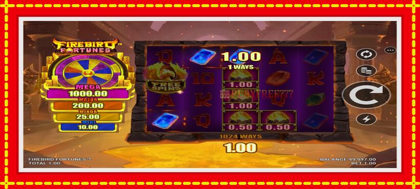 Slot machine Firebird Fortunes with access to free game online, picture 3