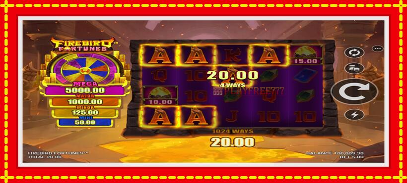 Slot machine Firebird Fortunes with access to free game online, picture 4