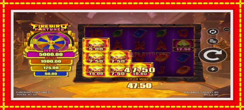 Slot machine Firebird Fortunes with access to free game online, picture 5