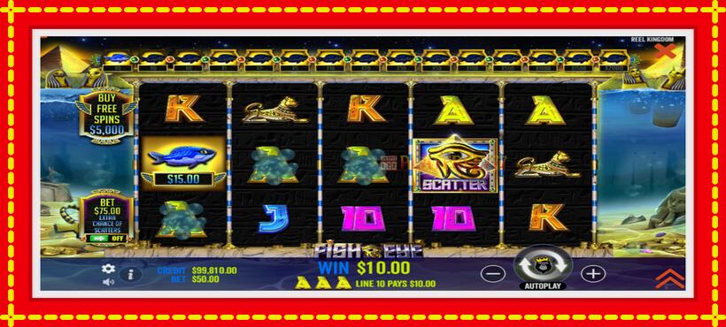 Slot machine Fish Eye with access to free game online, picture 3